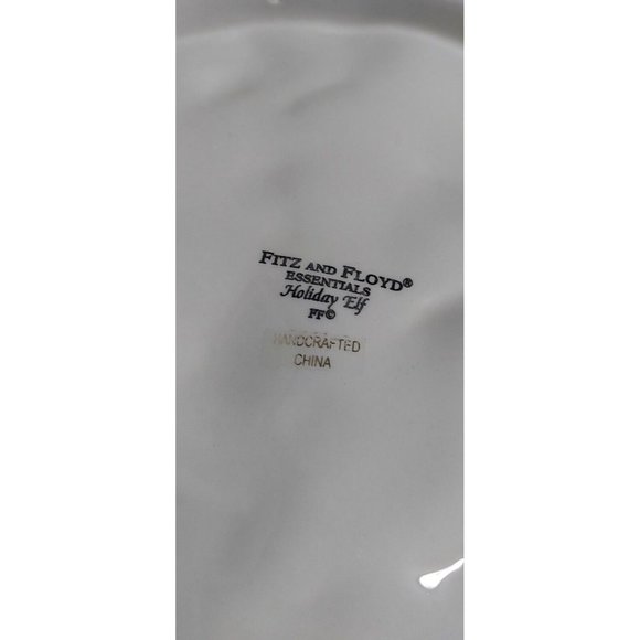 Fitz & Floyd Holiday Elf Christmas 3D Plate 2003 - Picture 9 of 9